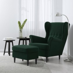 صندلی بال ایکیا مدل IKEA STRANDMON رنگ سبز تیره دجوپارپ