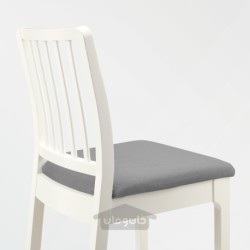صندلی بار با پشتی ایکیا مدل IKEA EKEDALEN رنگ سفید/خاکستری روشن اورستا