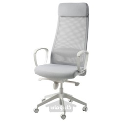 صندلی اداری ایکیا مدل IKEA MARKUS رنگ خاکستری روشن ویسل