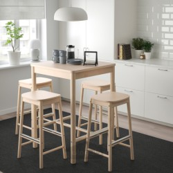 میز بار و 4 عدد چهارپایه بار ایکیا مدل IKEA RÖNNINGE / RÖNNINGE