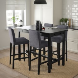 میز بار و 4 عدد چهارپایه بار ایکیا مدل IKEA NORDVIKEN / BERGMUND
