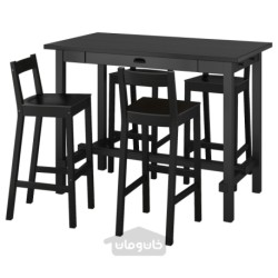 میز بار و 4 عدد چهارپایه بار ایکیا مدل IKEA NORDVIKEN / NORDVIKEN