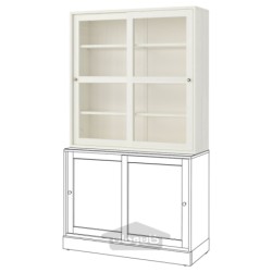 کابینت درب شیشه ای ایکیا مدل IKEA HAVSTA رنگ سفید