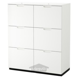 ترکیب ذخیره سازی با پر شونده ایکیا مدل IKEA GALANT رنگ سفید