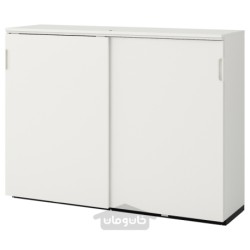 کابینت با درب های کشویی ایکیا مدل IKEA GALANT رنگ سفید