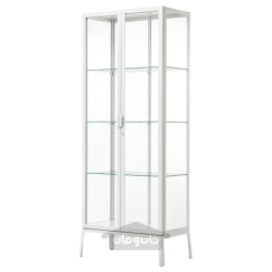 کابینت درب شیشه ای ایکیا مدل IKEA MILSBO رنگ سفید