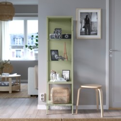 کابینت درب شیشه ای ایکیا مدل IKEA RUDSTA رنگ سبز روشن