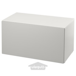 نیمکت با محل نگهداری اسباب بازی ایکیا مدل IKEA SMÅSTAD رنگ سفید/خاکستری