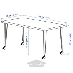میز تحریر ایکیا مدل IKEA MITTCIRKEL / KRILLE