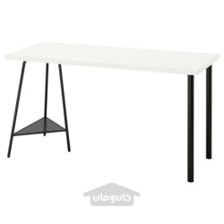 میز تحریر ایکیا مدل IKEA LAGKAPTEN / TILLSLAG رنگ سفید/مشکی