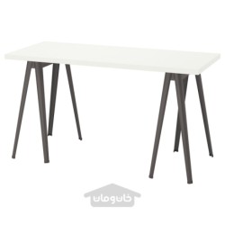 میز تحریر ایکیا مدل IKEA LAGKAPTEN / NÄRSPEL رنگ سفید/خاکستری تیره