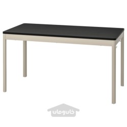 میز ایکیا مدل IKEA IDÅSEN رنگ مشکی/بژ