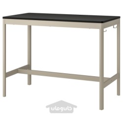 میز ایکیا مدل IKEA IDÅSEN رنگ مشکی/بژ