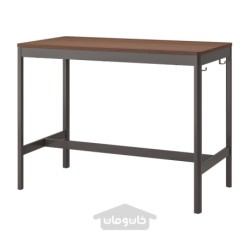 میز ایکیا مدل IKEA IDÅSEN رنگ قهوه ای / خاکستری تیره