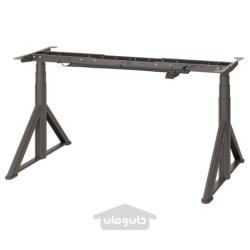 زیر قاب نشستن/ایستادن برای صفحه میز، el ایکیا مدل IKEA IDÅSEN رنگ خاکستری تیره
