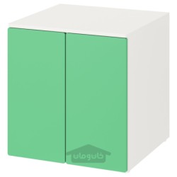 کابینت ایکیا مدل IKEA SMÅSTAD / PLATSA رنگ سفید سبز/با 1 قفسه