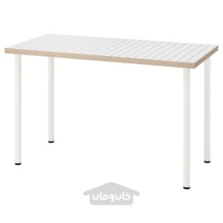میز تحریر ایکیا مدل IKEA LAGKAPTEN / ADILS رنگ آنتراسیت سفید/سفید