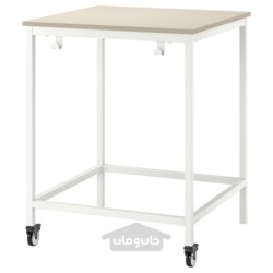 میز ایکیا مدل IKEA TROTTEN رنگ بژ/سفید