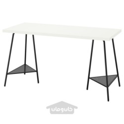 میز تحریر ایکیا مدل IKEA LAGKAPTEN / TILLSLAG رنگ سفید/مشکی