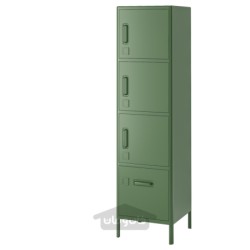 کابینت بلند با کشو و درب ایکیا مدل IKEA IDÅSEN رنگ سبز تیره