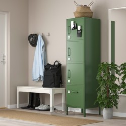 کابینت بلند با کشو و درب ایکیا مدل IKEA IDÅSEN رنگ سبز تیره