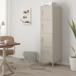 کابینت بلند با کشو و درب ایکیا مدل IKEA IDÅSEN رنگ رنگ بژ