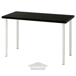 میز تحریر ایکیا مدل IKEA LAGKAPTEN / OLOV رنگ مشکی قهوه ای/سفید