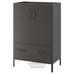 کابینت با درب و کشو ایکیا مدل IKEA IDÅSEN رنگ خاکستری تیره
