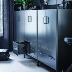 کابینت با درب و کشو ایکیا مدل IKEA IDÅSEN رنگ خاکستری تیره
