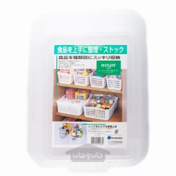 سبد پلاستیکی شفاف ۵۱۸(پهن ) (ساخت ژاپن)