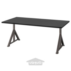 میز تحریر ایکیا مدل IKEA IDÅSEN رنگ مشکی/خاکستری تیره