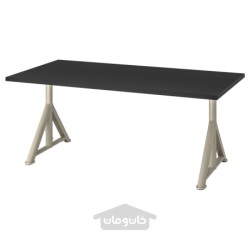 میز تحریر ایکیا مدل IKEA IDÅSEN رنگ مشکی/بژ