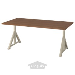 میز تحریر ایکیا مدل IKEA IDÅSEN رنگ قهوه ای/بژ