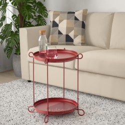 میز سینی ایکیا مدل IKEA LIVELYCKE رنگ قرمز