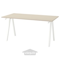 صفحه میز ایکیا مدل IKEA TROTTEN رنگ رنگ بژ