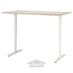 میز نشستن/ایستادن ایکیا مدل IKEA TROTTEN رنگ بژ/سفید
