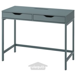 میز تحریر ایکیا مدل IKEA ALEX رنگ خاکستری فیروزه ای