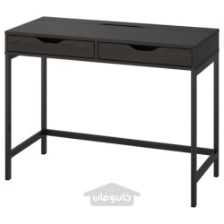 میز تحریر ایکیا مدل IKEA ALEX رنگ سیاه قهوه ای
