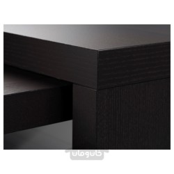 میز با پنل بیرون کش ایکیا مدل IKEA MALM رنگ سیاه قهوه ای