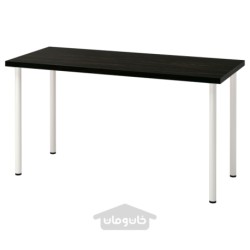 میز تحریر ایکیا مدل IKEA LAGKAPTEN / ADILS رنگ مشکی قهوه ای/سفید