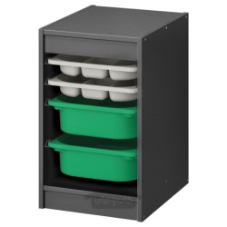 ترکیب ذخیره سازی با جعبه / سینی ایکیا مدل IKEA TROFAST