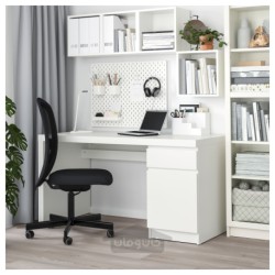 میز تحریر ایکیا مدل IKEA MALM رنگ سفید