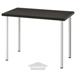 میز تحریر ایکیا مدل IKEA LINNMON / ADILS رنگ مشکی قهوه ای/سفید