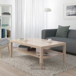 میز قهوه خوری ایکیا مدل IKEA LACK رنگ اثر بلوط رنگ آمیزی شده سفید