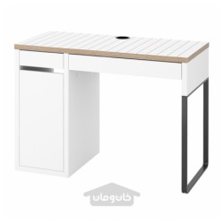 میز تحریر ایکیا مدل IKEA MICKE رنگ سفید/آنتراسیت
