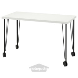میز تحریر ایکیا مدل IKEA LAGKAPTEN / KRILLE رنگ سفید/مشکی