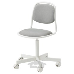 صندلی میز تحریر کودک ایکیا مدل IKEA ÖRFJÄLL رنگ سفید/خاکستری روشن ویسل