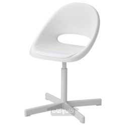 صندلی میز تحریر کودک با پد ایکیا مدل IKEA LOBERGET / SIBBEN رنگ سفید/فیروزه ای