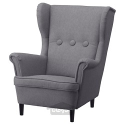صندلی راحتی بچه گانه ایکیا مدل IKEA STRANDMON رنگ خاکستری ویسل