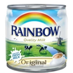 شیر تبخیر شده رنگین کمان (ابوقوس) با ویتامین دی 170 گرم RAINBOW